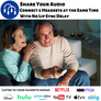 Listen on Two Headphones, Share your audio